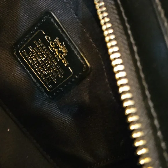 Coach Blake Crossbody Bag Metallic Snake Embossed Bronze Leather Gold Hdwr NWT - Picture 10 of 16